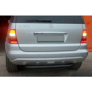 Barra Posteriore AK006 Nera (Acciaio Inox) Mercedes ML W163 1997-2005
