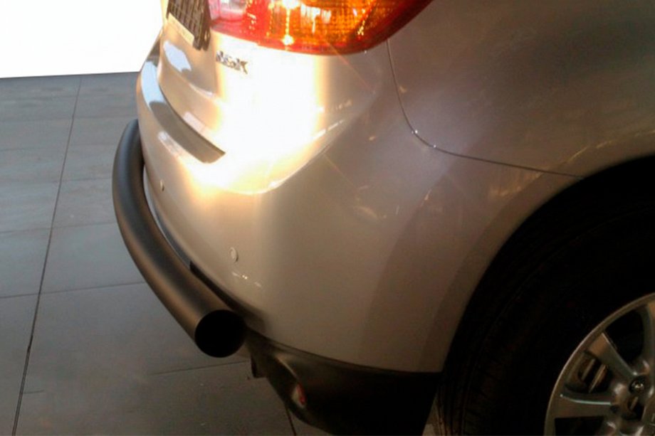 Mitsubishi ASX 2010-2023 Barra Posteriore AK002 Nera (Acciaio Inox) Image