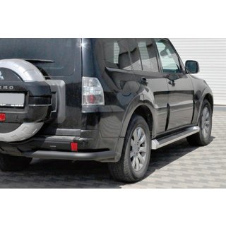 Barra Posteriore AK003 Nera (Acciaio Inox) Mitsubishi Pajero Wagon IV 2006-2021 foto 1