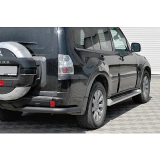 Barra Posteriore AK003 Nera (Acciaio Inox) Mitsubishi Pajero Wagon IV 2006-2021 foto 1
