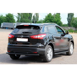 Barra Posteriore AK002 Nera (Acciaio Inox) Nissan Qashqai 2014-2021 foto 1