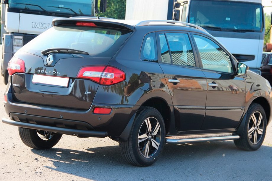 Renault Koleos 2008-2016 Barra Posteriore AK002 Nera (Acciaio Inox) Foto 2