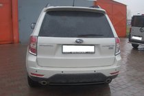 Subaru Forester 2008-2013 Barra Posteriore AK002 Nera (Acciaio Inox) foto 2