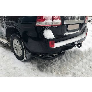 Angolari posteriori AK003 Nero (2 pz, acciaio inox) Toyota Land Cruiser 200 2007-2021 foto 1