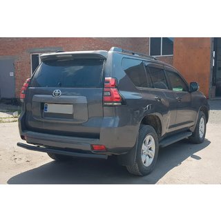 Barra Posteriore AK002 Nera (Acciaio Inox) Toyota Land Cruiser Prado 150 2009-2023 foto 1