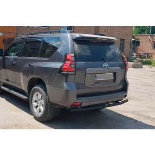Barra Posteriore AK002 Nera (Acciaio Inox) Toyota Land Cruiser Prado 150 2009-2023 foto 2
