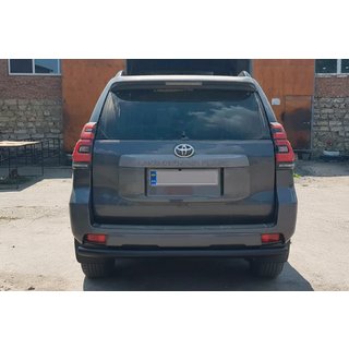 Barra Posteriore AK002 Nera (Acciaio Inox) Toyota Land Cruiser Prado 150 2009-2023 foto 3