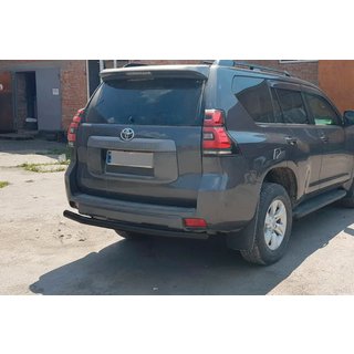 Barra Posteriore AK002 Nera (Acciaio Inox) Toyota Land Cruiser Prado 150 2009-2023 foto 4