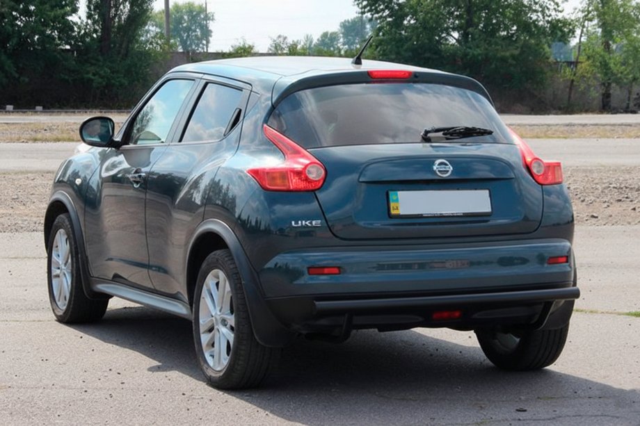 Nissan Juke 2010-2019 Barra Posteriore AK002 Nera (Acciaio Inox) Foto 4