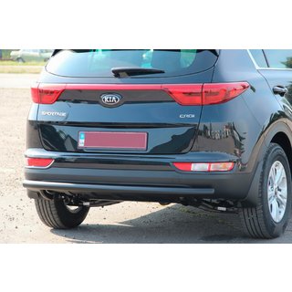 Protezione Posteriore AK002 Nero (Acciaio Inox) Kia Sportage 2015-2021 foto 1