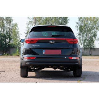 Protezione Posteriore AK002 Nero (Acciaio Inox) Kia Sportage 2015-2021 foto 4