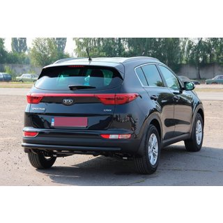 Protezione Posteriore AK002 Nero (Acciaio Inox) Kia Sportage 2015-2021 foto 3