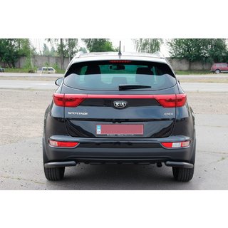 Protezione Angolare Posteriore AK003 Nero (Acciaio Inox) Kia Sportage 2015-2021 foto 3