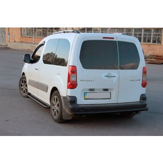 Protezione Posteriore Black (Acciaio Inox) 60 mm Citroen Berlingo 2008-2018 foto 3