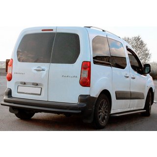 Protezione Posteriore Black (Acciaio Inox) 60 mm Citroen Berlingo 2008-2018 foto 4