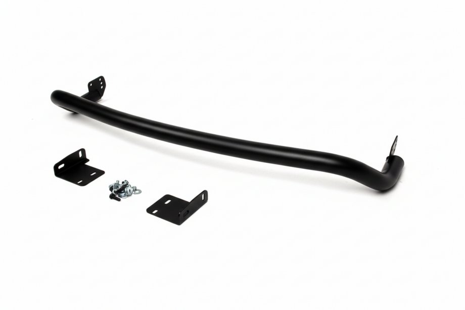 Hyundai Santa Fe 2 2006-2012 Barra Posteriore AK002 Nera (Acciaio Inox) Foto 3