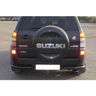 Protezione Posteriore AK003 Nero (Acciaio Inox) Suzuki Grand Vitara 2005-2017 foto 1