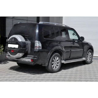 Barra Posteriore AK002 Nera (Acciaio Inox) Mitsubishi Pajero Wagon III 1999-2006 foto 2