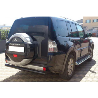 Barra Posteriore AK002 Nera (Acciaio Inox) Mitsubishi Pajero Wagon III 1999-2006 foto 3