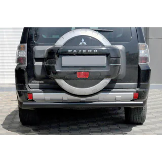 Barra Posteriore AK002 Nera (Acciaio Inox) Mitsubishi Pajero Wagon III 1999-2006 foto 1