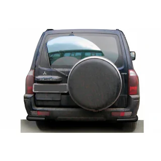 Barra Posteriore AK003 Nera (Acciaio Inox) Mitsubishi Pajero Wagon III 1999-2006 foto 1