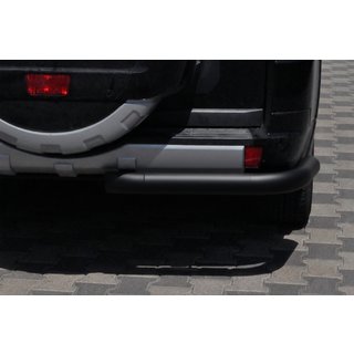 Barra Posteriore AK003 Nera (Acciaio Inox) Mitsubishi Pajero Wagon III 1999-2006 foto 2