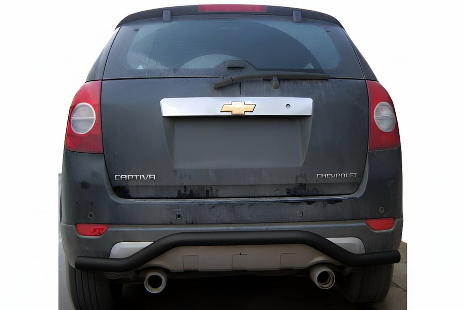 Chevrolet Captiva 2006-2019 Barra Posteriore AK008 Nera (Acciaio Inox) Foto 1