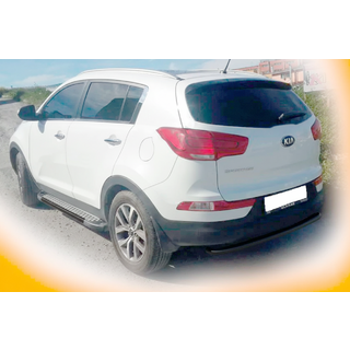 Barra Posteriore AK002-1 Nera (Acciaio Inox) Kia Sportage 2010-2015 foto 2