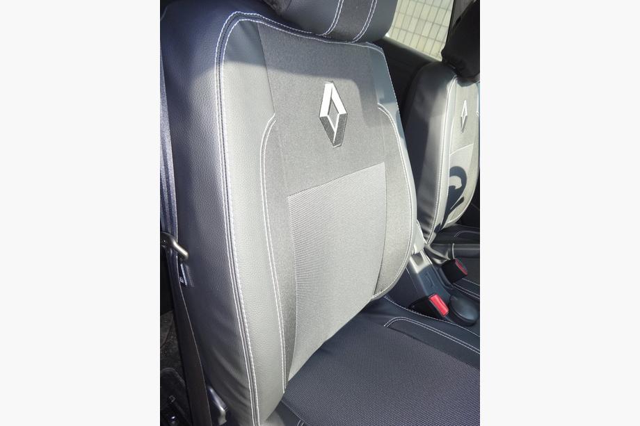 Renault Megane III 2009-2016 Coprisedi Auto (Eco Pelle↗Tessuto, Premium) Foto 8