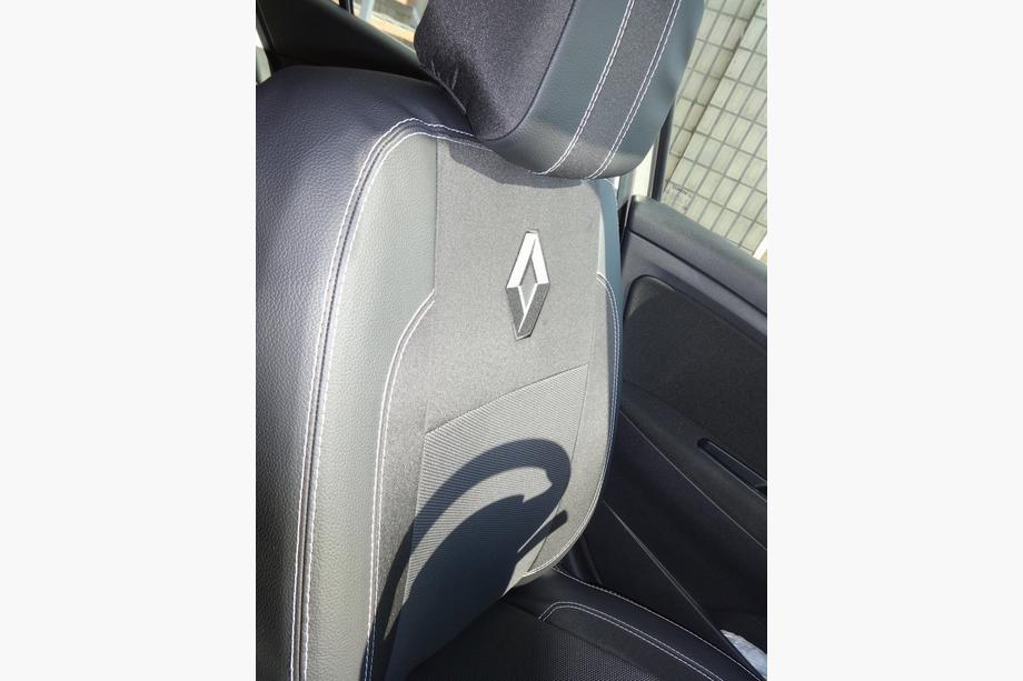 Renault Megane III 2009-2016 Coprisedi Auto (Eco Pelle↗Tessuto, Premium) Foto 17