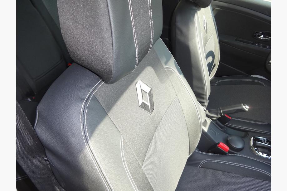 Renault Megane III 2009-2016 Coprisedi Auto (Eco Pelle↗Tessuto, Premium) Foto 18