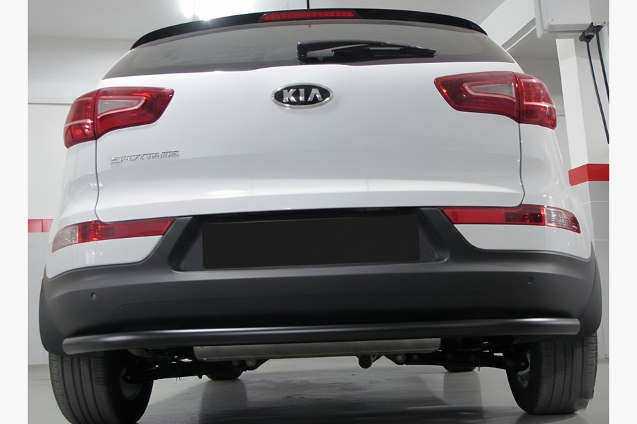 Kia Sportage 2010-2015 Barra Posteriore AK002 Nera (Acciaio Inox) Foto 1