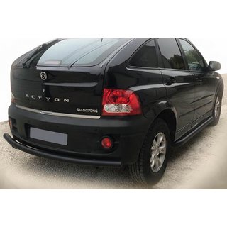 Protezione Posteriore AK002 Nero (Acciaio Inox) SsangYong Action 2005-2018