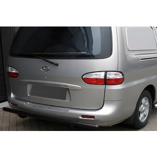 Protezione posteriore AK002 Nero (2 pz, acciaio inox) Hyundai H200, H1, Starex 1998-2007
