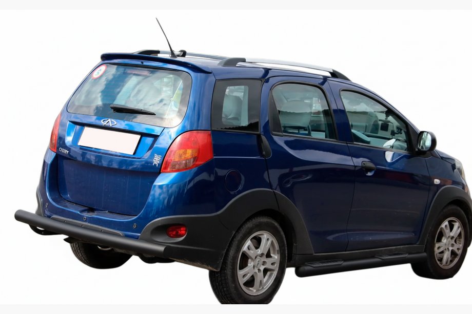 Chery Beat 2009-2015 Protezione posteriore AK002 Nero (2 pz, acciaio inox) Foto 2