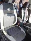 Skoda Octavia II A5 2006-2010 Coprisedi Auto (Similpelle↗Tessuto, Premium) foto 15