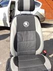 Skoda Octavia II A5 2006-2010 Coprisedi Auto (Similpelle↗Tessuto, Premium) foto 19