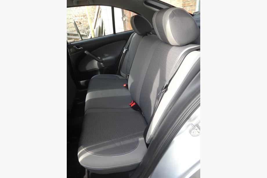 Skoda Octavia II A5 2010-2013 Coprisedi Auto (Similpelle↗Tessuto, Premium) Foto 20