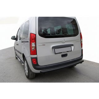 Protezione posteriore AK002 Nero (2 pz, acciaio inox) Renault Kangoo 2008–2020 foto 1