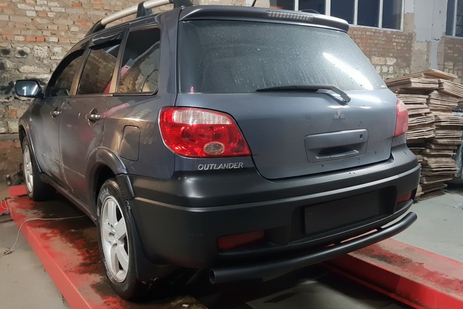 Mitsubishi Outlander 2001-2006 Roll Bar Posteriore AK002/2 Nero (Acciaio Inox) Foto 3