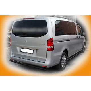 Protezione Angolare Posteriore AK003 Nero (Acciaio Inox) Mercedes Vito/V-class W447 2014- foto 4