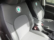 Skoda Superb 2001-2009 Coprisedi Auto (Similpelle↗Tessuto, Premium) foto 6