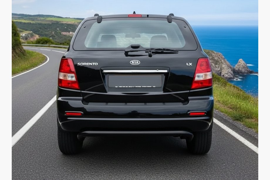 Kia Sorento I BL 2002-2009 Roll Bar Posteriore AK012 Nero (Acciaio Inox) Image