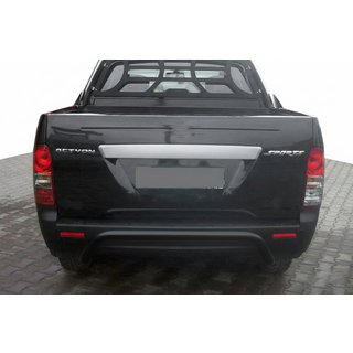 Protezione Posteriore AK006 Nera (Acciaio Inox) SsangYong Action 2005-2018 foto 1
