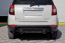 Chevrolet Captiva 2006-2019 Barra Posteriore AK007 Nera (Acciaio Inox) foto 2
