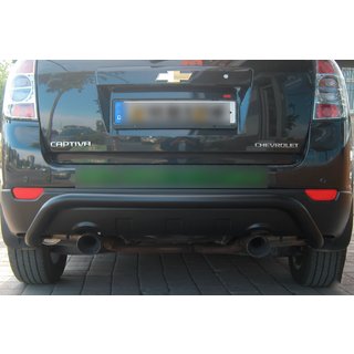 Barra Posteriore AK007 Nera (Acciaio Inox) Chevrolet Captiva 2006-2019 foto 1