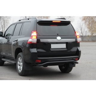 Barra Posteriore AK008 Nera (Acciaio Inox) Toyota Land Cruiser Prado 150 2009-2023 foto 1