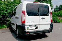 Citroen Jumpy 2007–2017 Roll Bar Posteriore Double Black (Acciaio Inox) foto 1