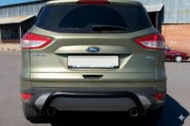 Ford Kuga 2008-2013 Barra Posteriore AK007 Nera (Acciaio Inox) foto 3