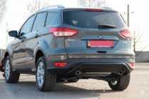 Ford Kuga 2008-2013 Barra Posteriore AK007 Nera (Acciaio Inox) foto 5